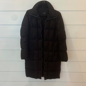 MaxMara Elegant Black Midi Puffer Jacket